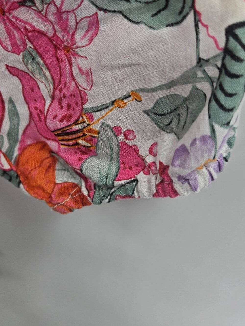Floral Off-Shoulder Peasant Blouse in Multi Color - Picture 8 of 8